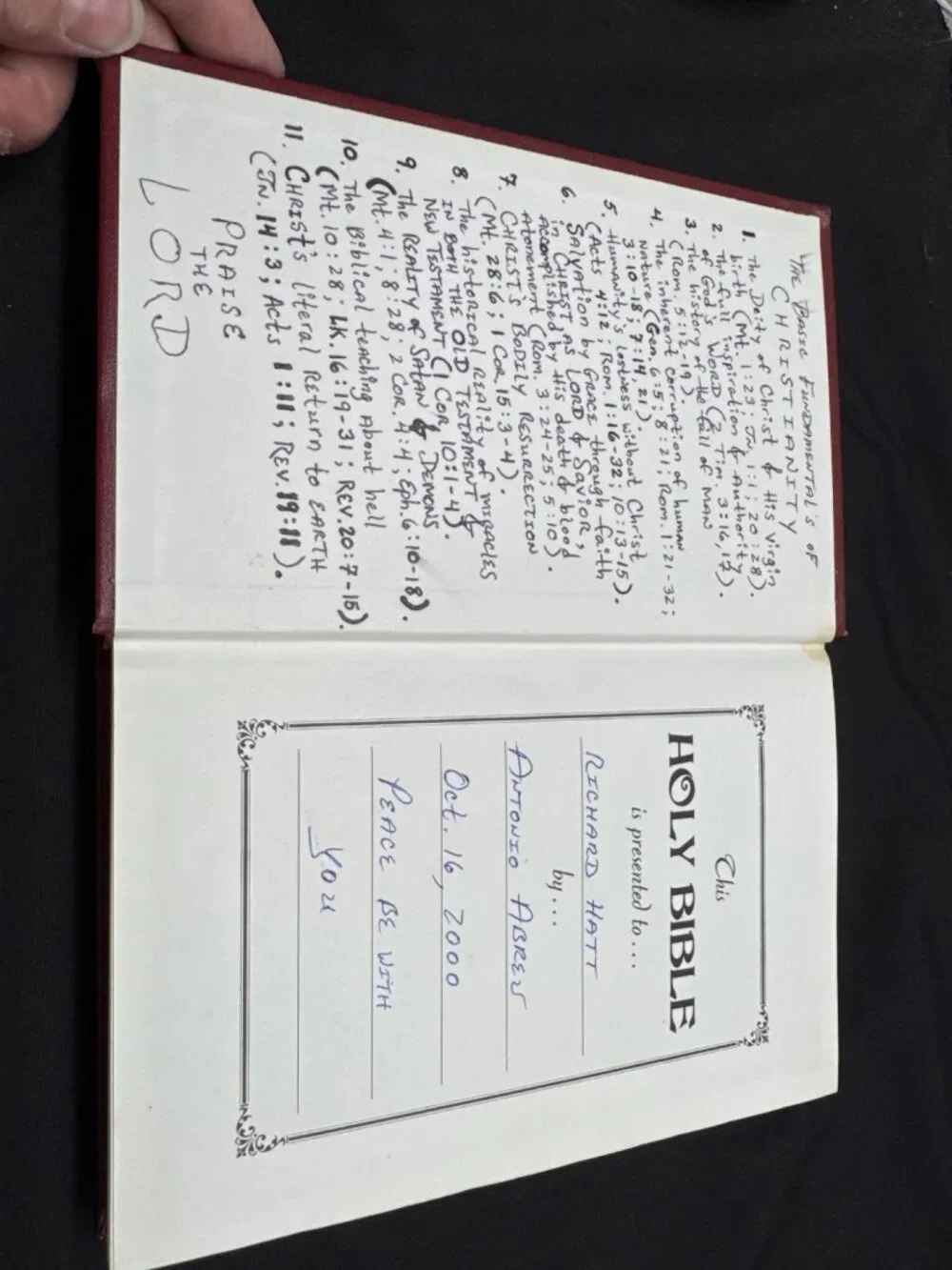 Holy Bible King James Version Keystone Pew Edition Red Hardcover 1978 National P